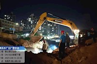 健民路香山湖段管道完工，梅溪水廠出廠管工程建設(shè)取得階段勝利